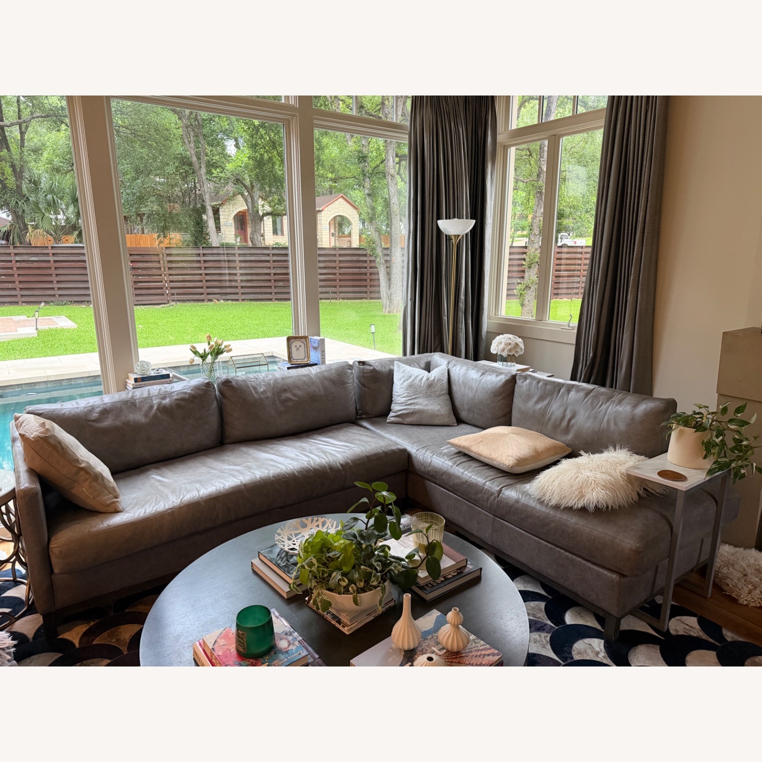 CR Laine Furniture Light Gray 2 Piece Sectional - image-2