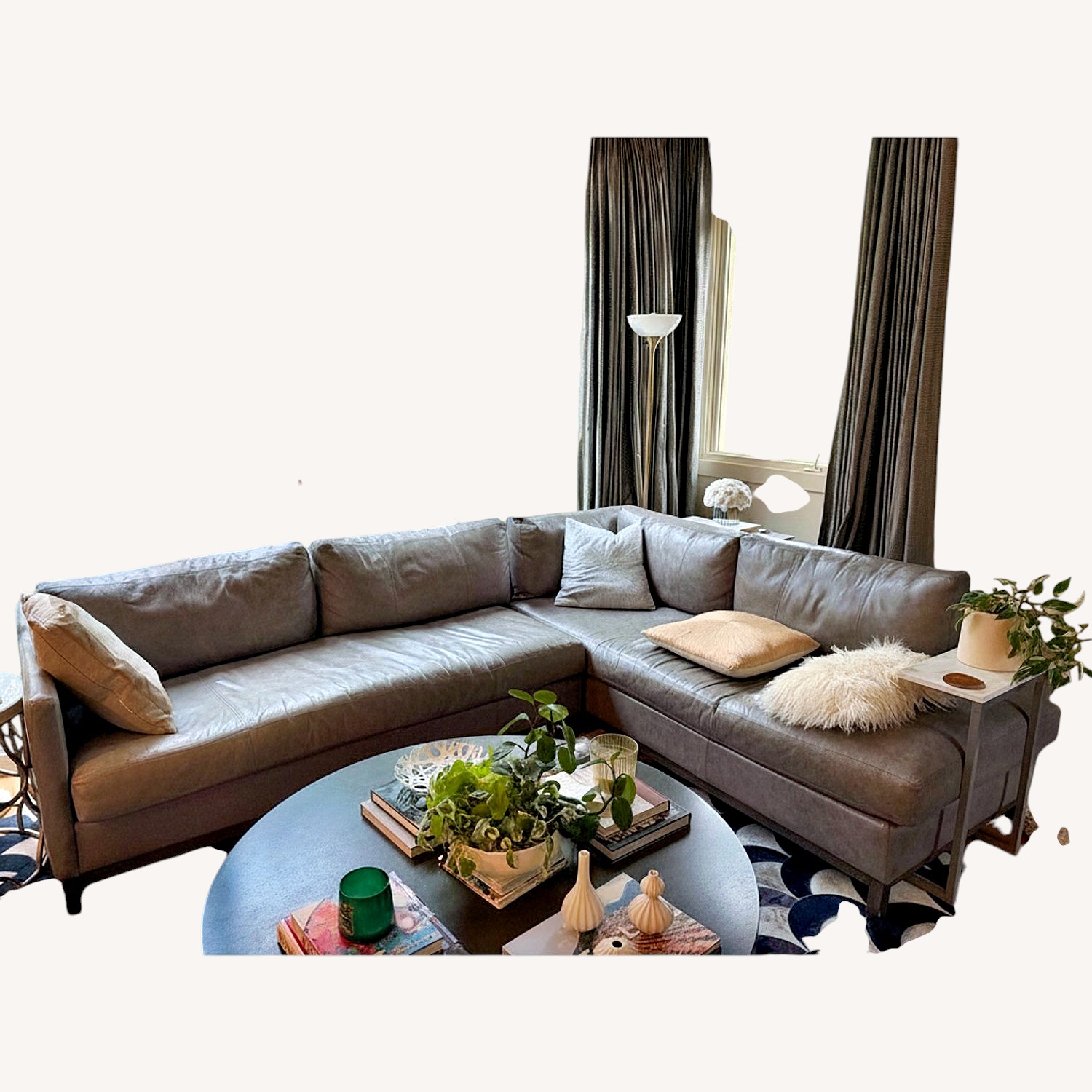 CR Laine Furniture Light Gray 2 Piece Sectional - image-8