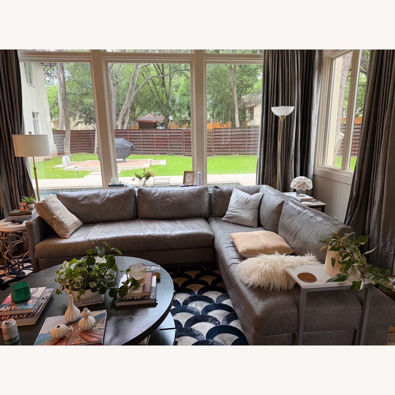 CR Laine Furniture Light Gray 2 Piece Sectional - image-1