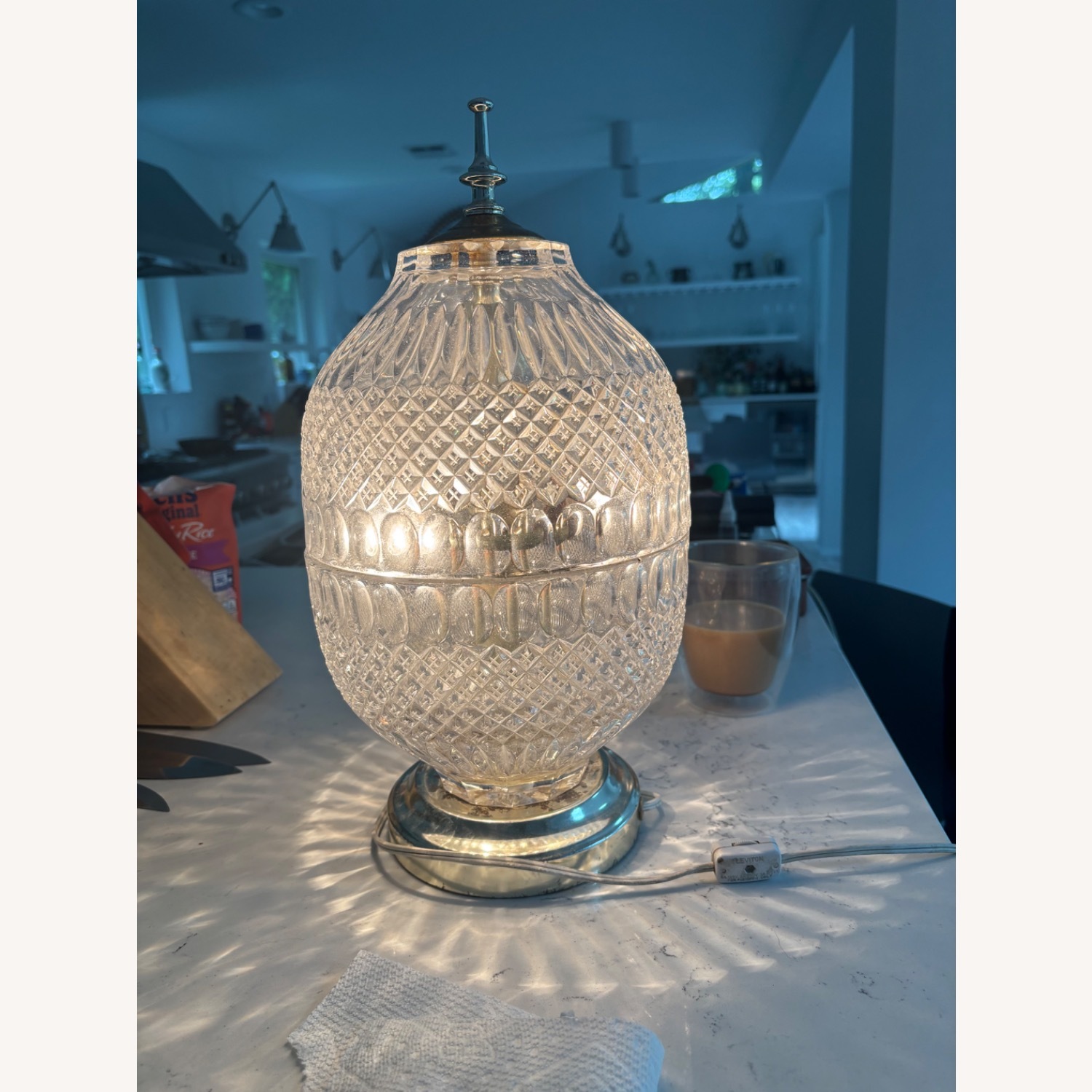 Vintage Crystal Table Lamp - image-2