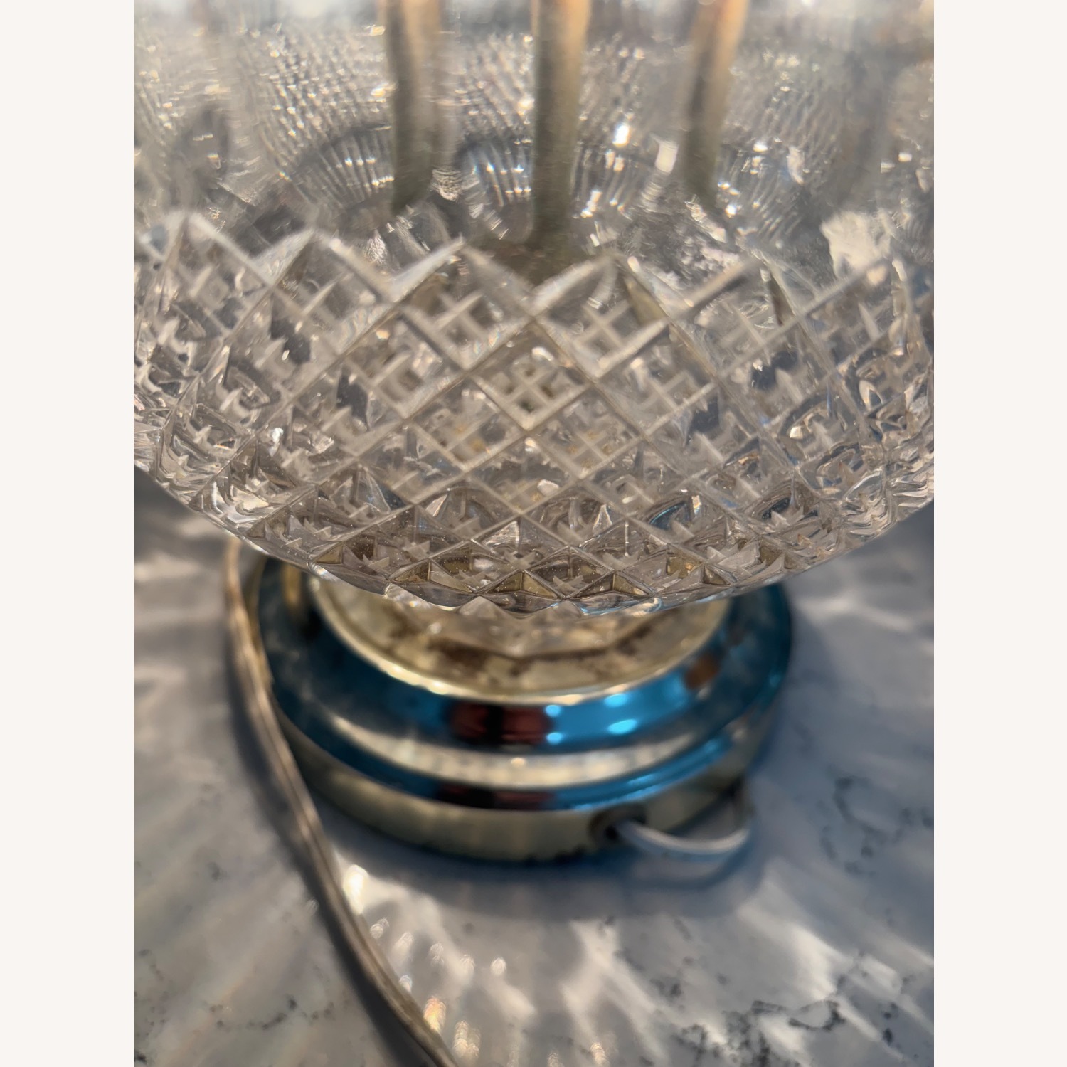 Vintage Crystal Table Lamp - image-3
