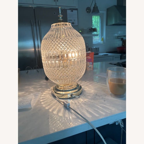 Used Vintage Crystal Table Lamp for sale on AptDeco