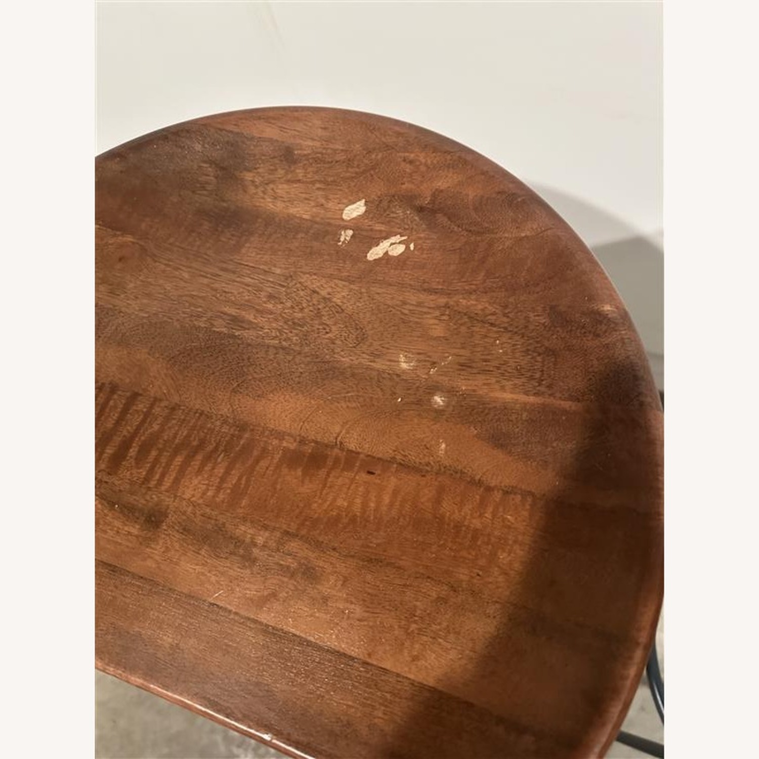 West Elm Alden Dark Brown Wood Stools - image-3
