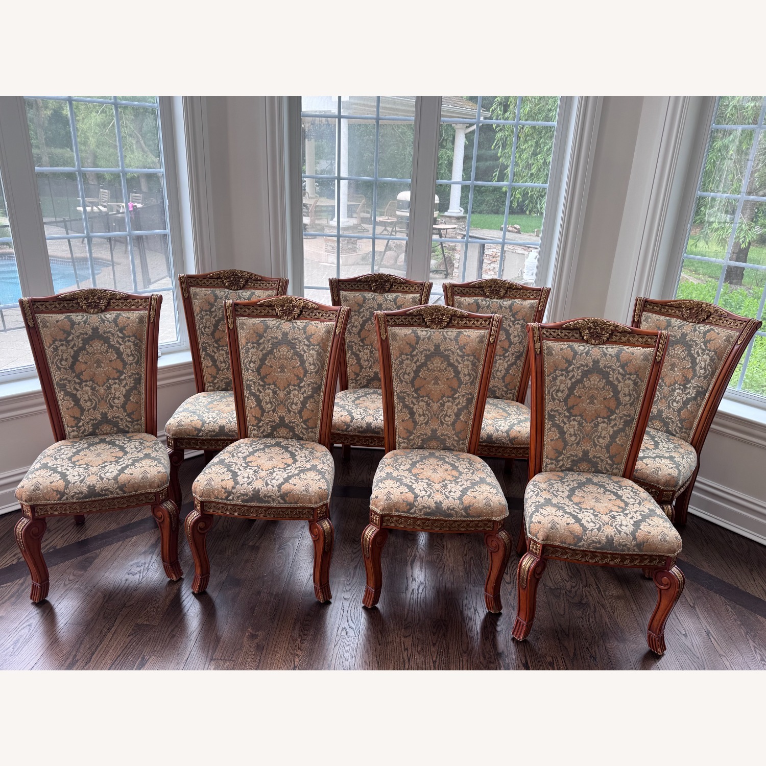Vintage/Antique Finds Fabric Dining Chairs - image-2