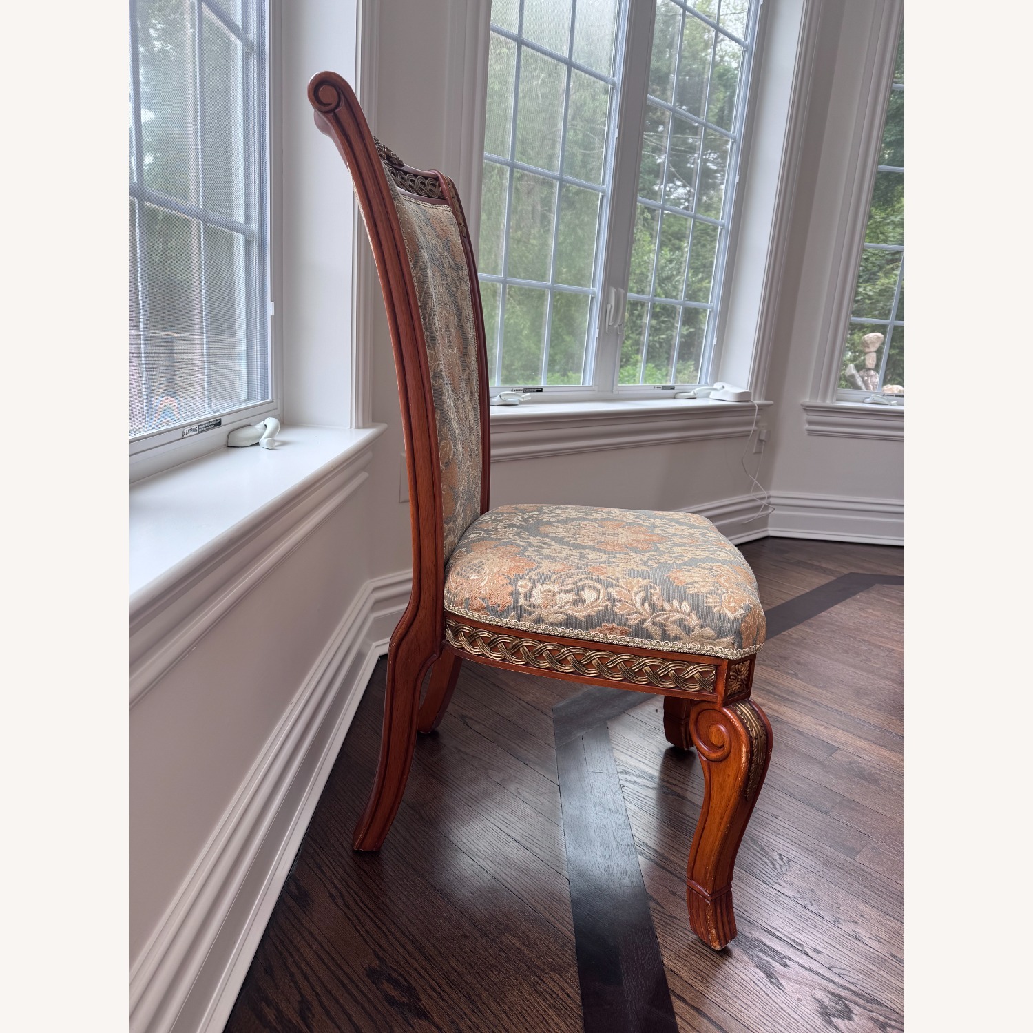 Vintage/Antique Finds Fabric Dining Chairs - image-6