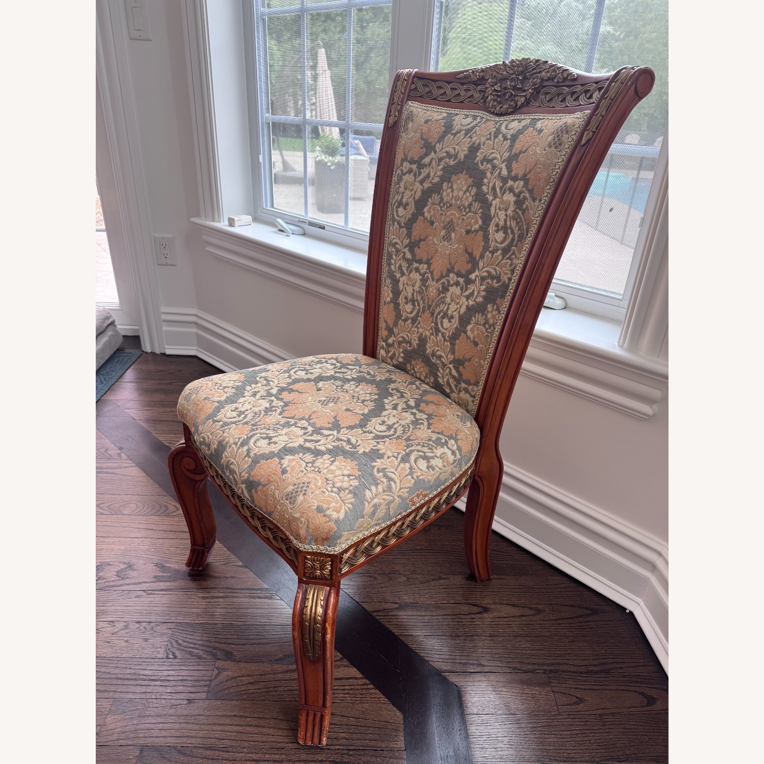 Vintage/Antique Finds Fabric Dining Chairs - image-3
