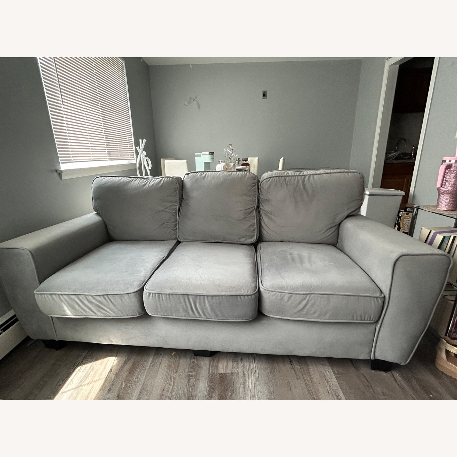 Bob's Discount Furniture Julie Gray 80” Sofa - image-1