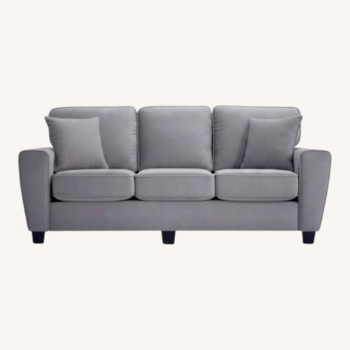 Used Bob's Discount Furniture Julie Gray 80” Sofa for sale on AptDeco