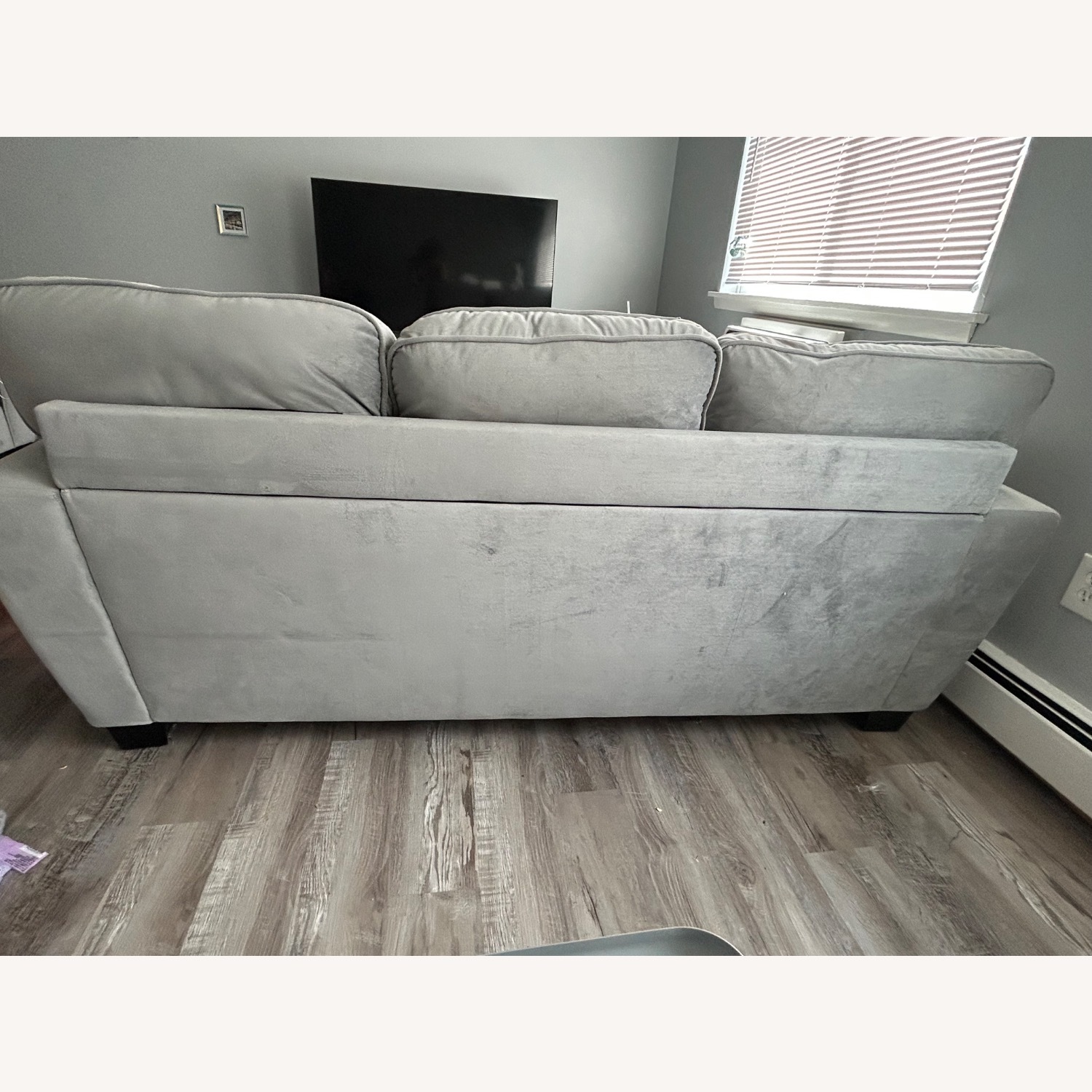 Bob's Discount Furniture Julie Gray 80” Sofa - image-3