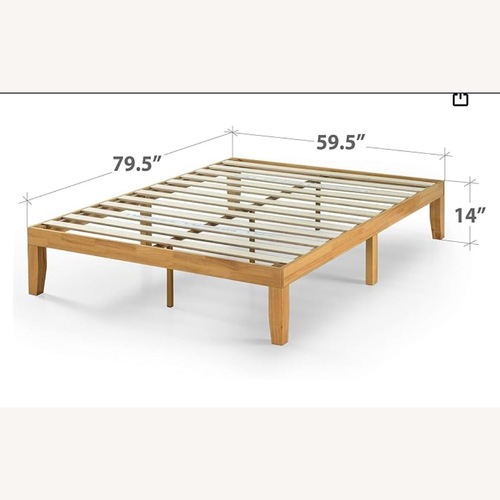 Used Natural Wood Queen Bed for sale on AptDeco