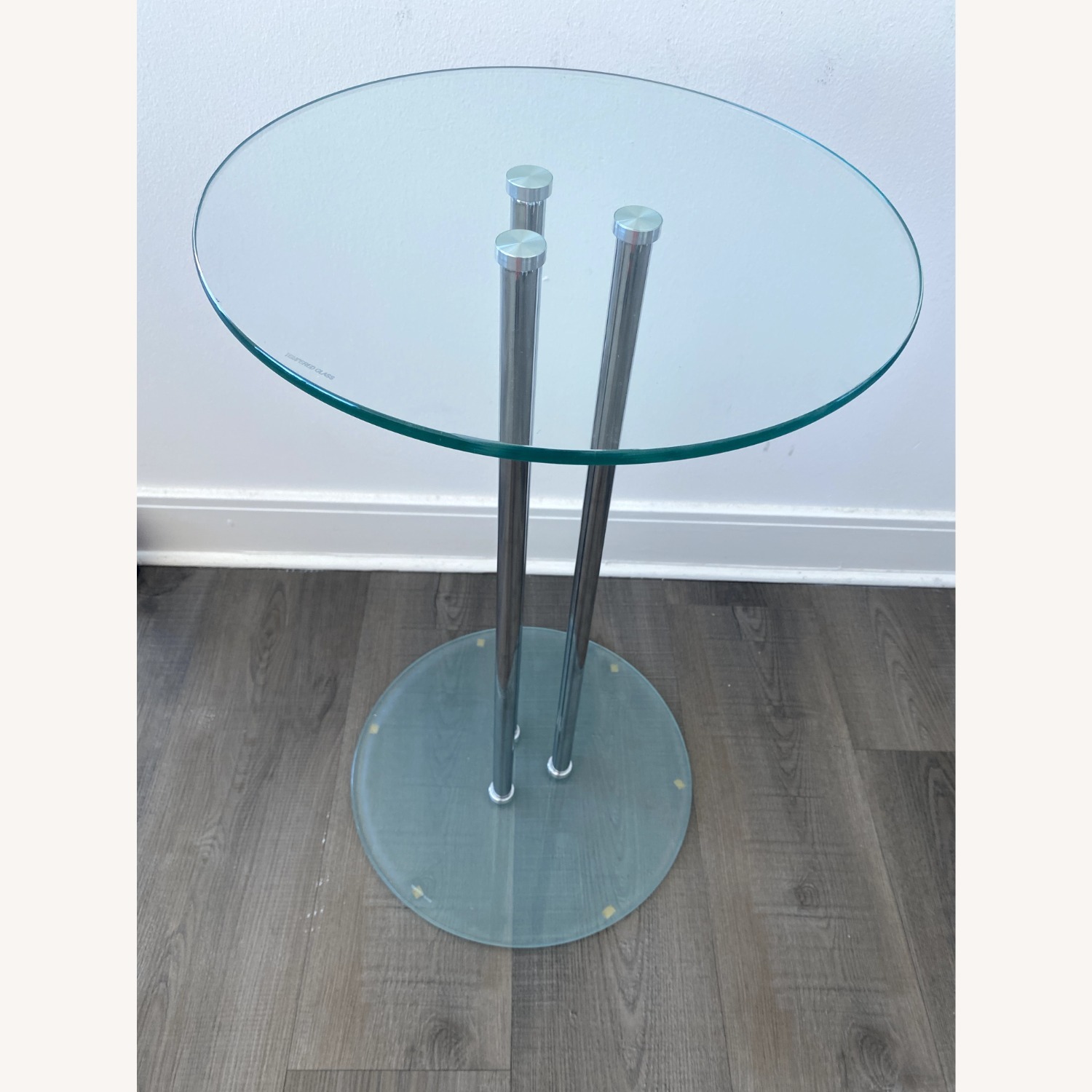 24" Glass Accent Table - image-1