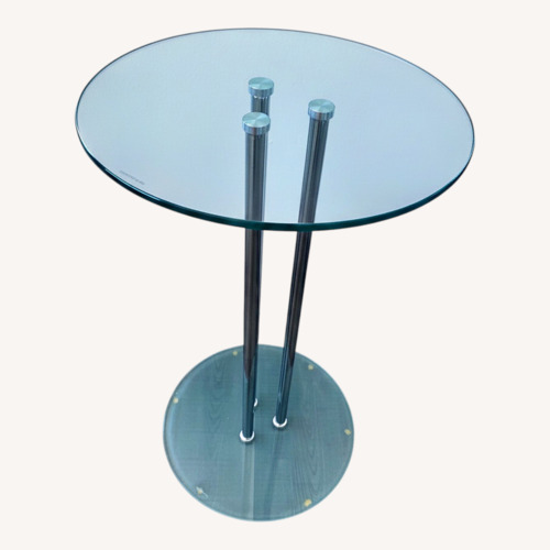 Used 24" Glass Accent Table for sale on AptDeco