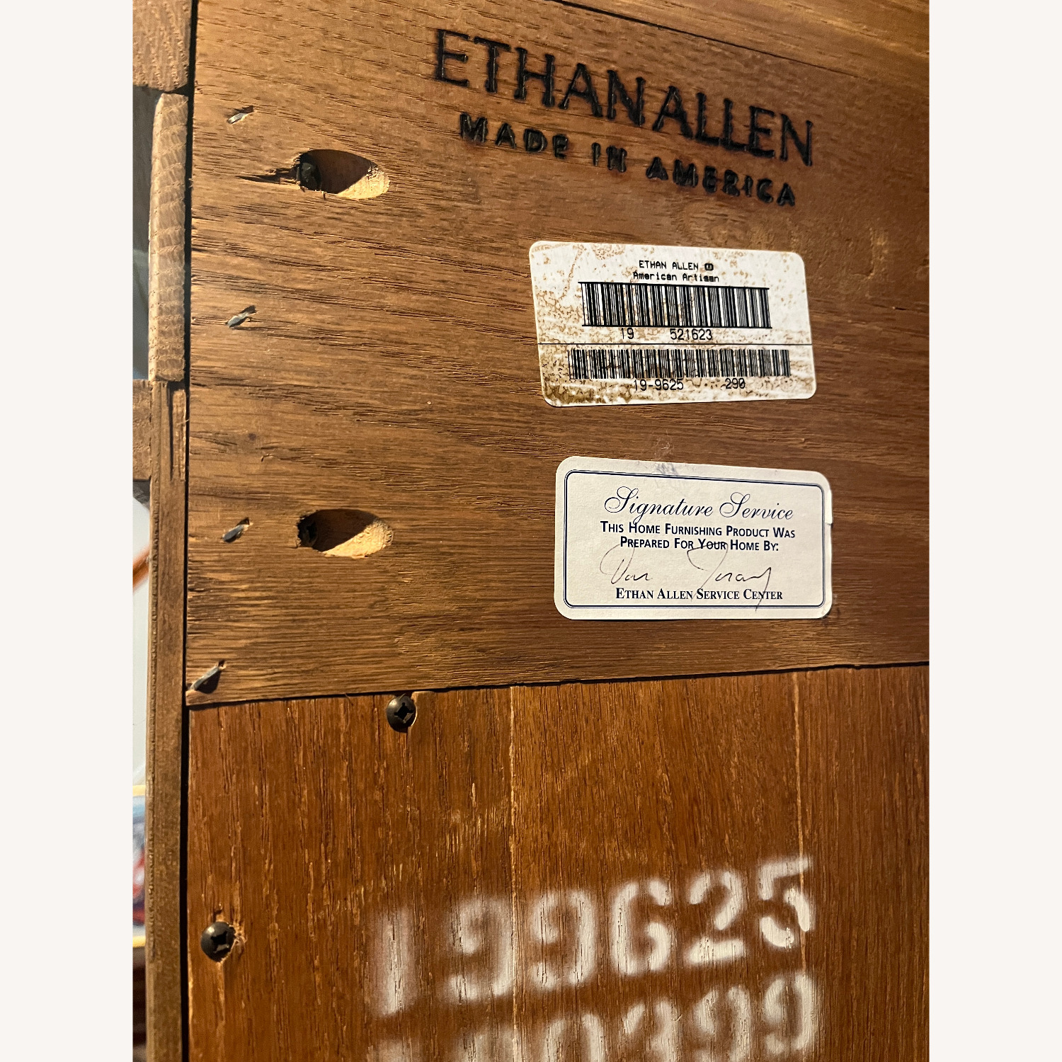 Ethan Allen Oak TV Armoire Cabinet - image-4