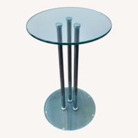 20" Glass Accent Table