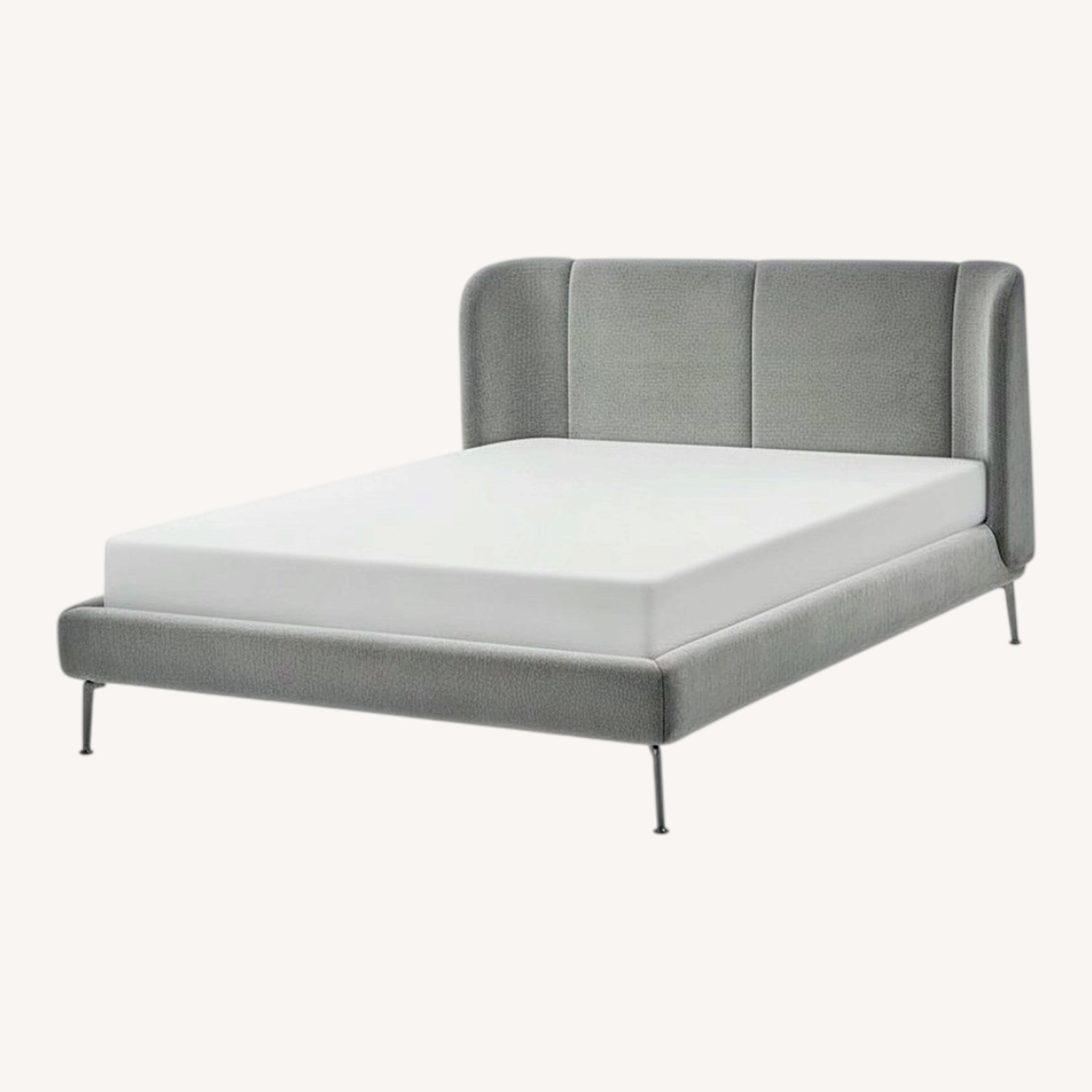 IKEA Tufjord Queen Bed W Slats - image-0