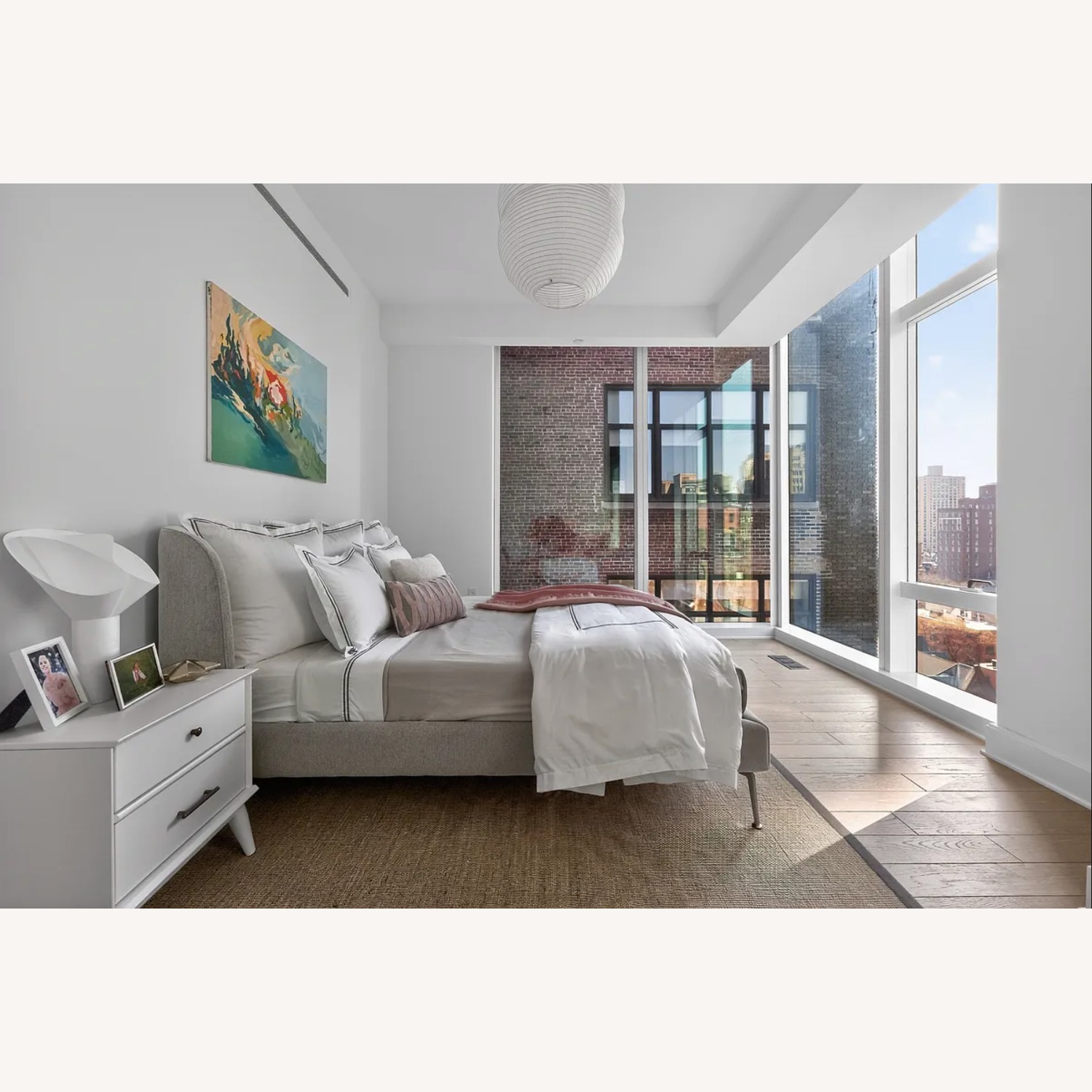 IKEA Tufjord Queen Bed W Slats - image-1