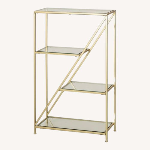 Used Home Goods Glass Bookcase for sale on AptDeco
