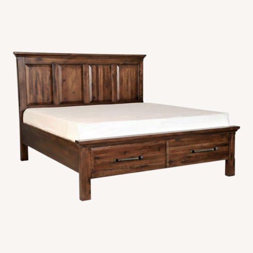 Used Napa Hill Crest Queen Bed with Drawers for sale on AptDeco