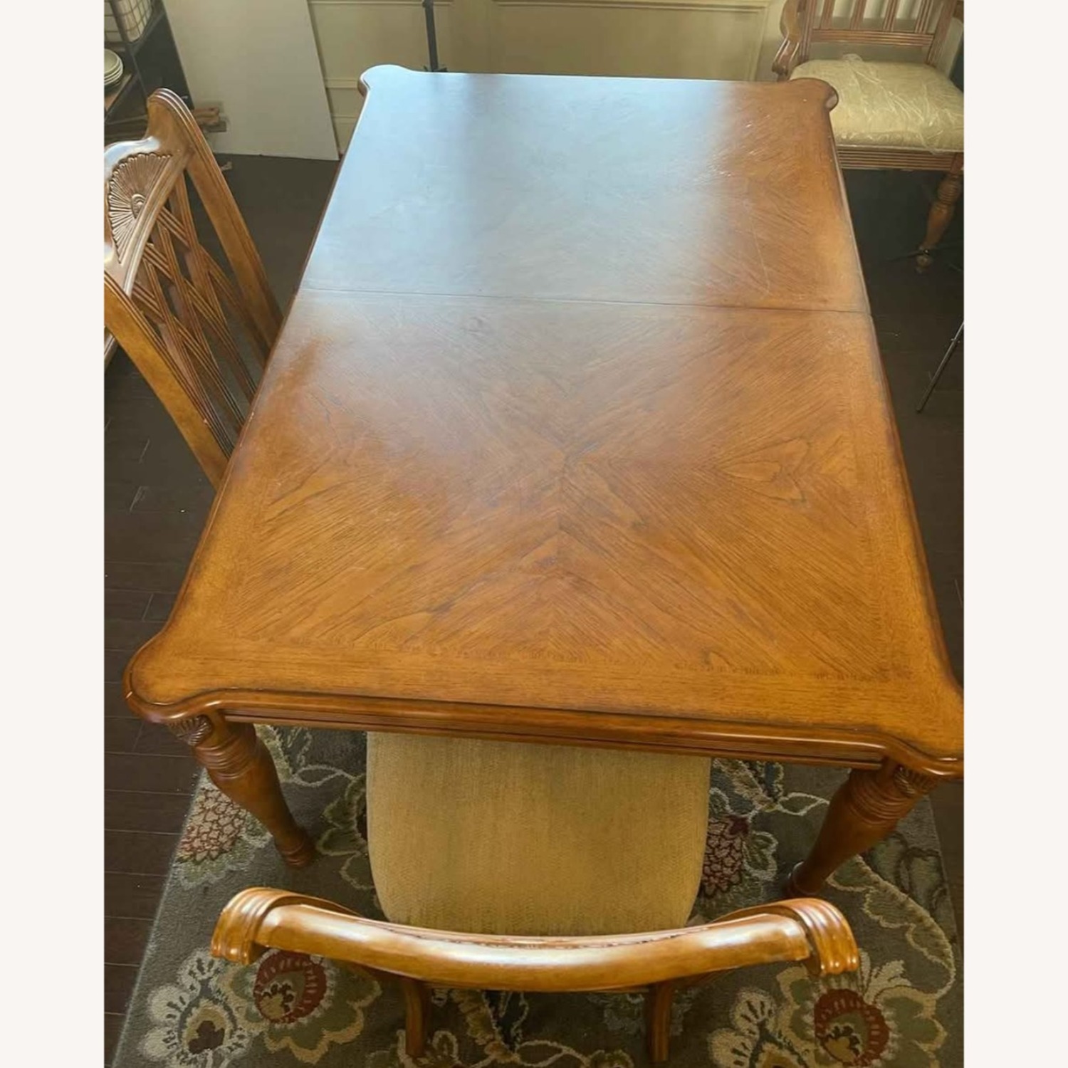 Broyhill Furniture Largo Dark Brown Wood Dining Table - image-5