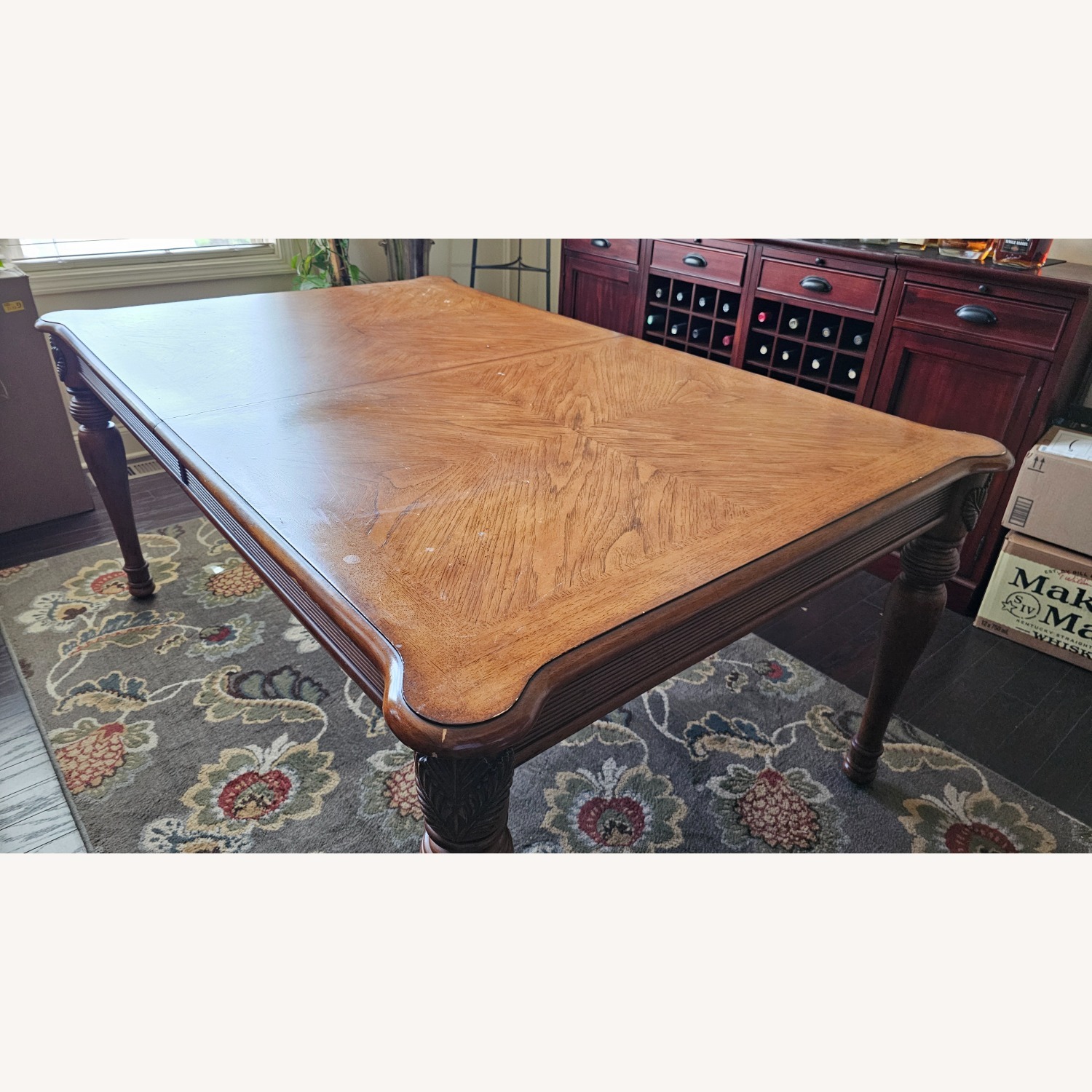 Broyhill Furniture Largo Dark Brown Wood Dining Table - image-1