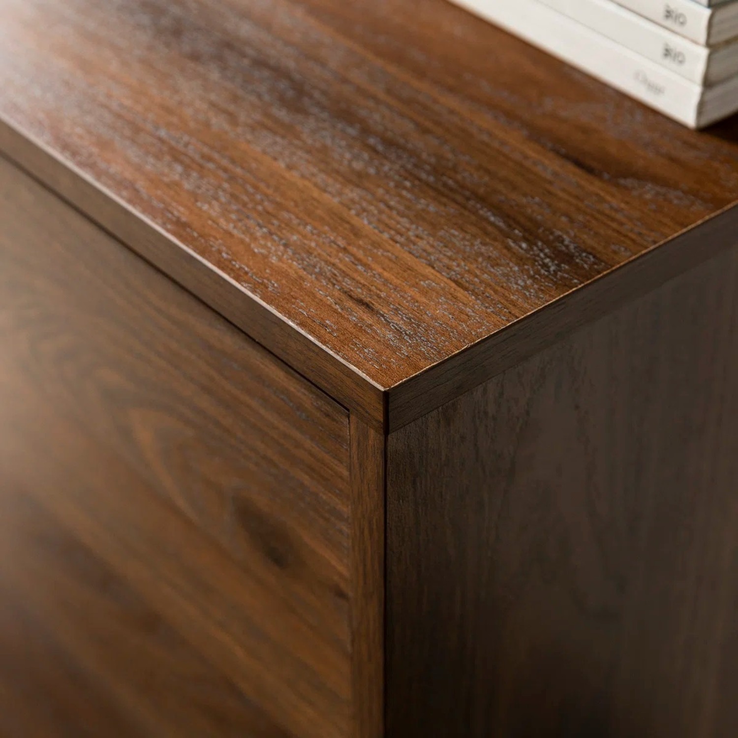 Wayfair Dark Brown Wood Media Storage - image-3