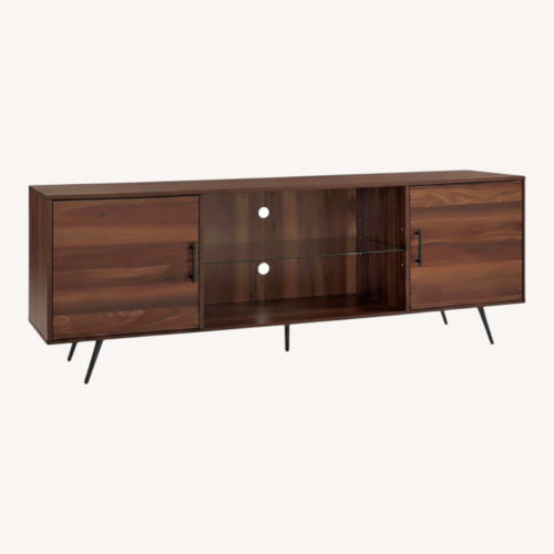 Used Wayfair Dark Brown Wood Media Storage for sale on AptDeco