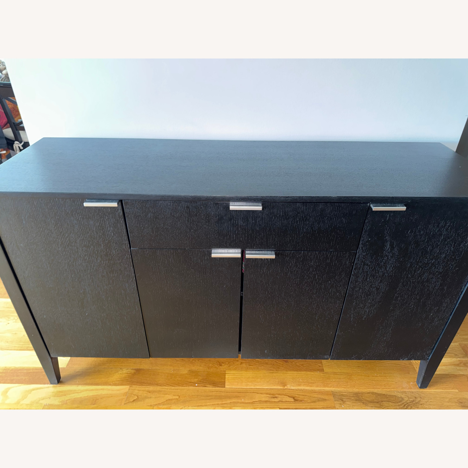 Crate & Barrel Triad Black Wood Sideboard - image-4