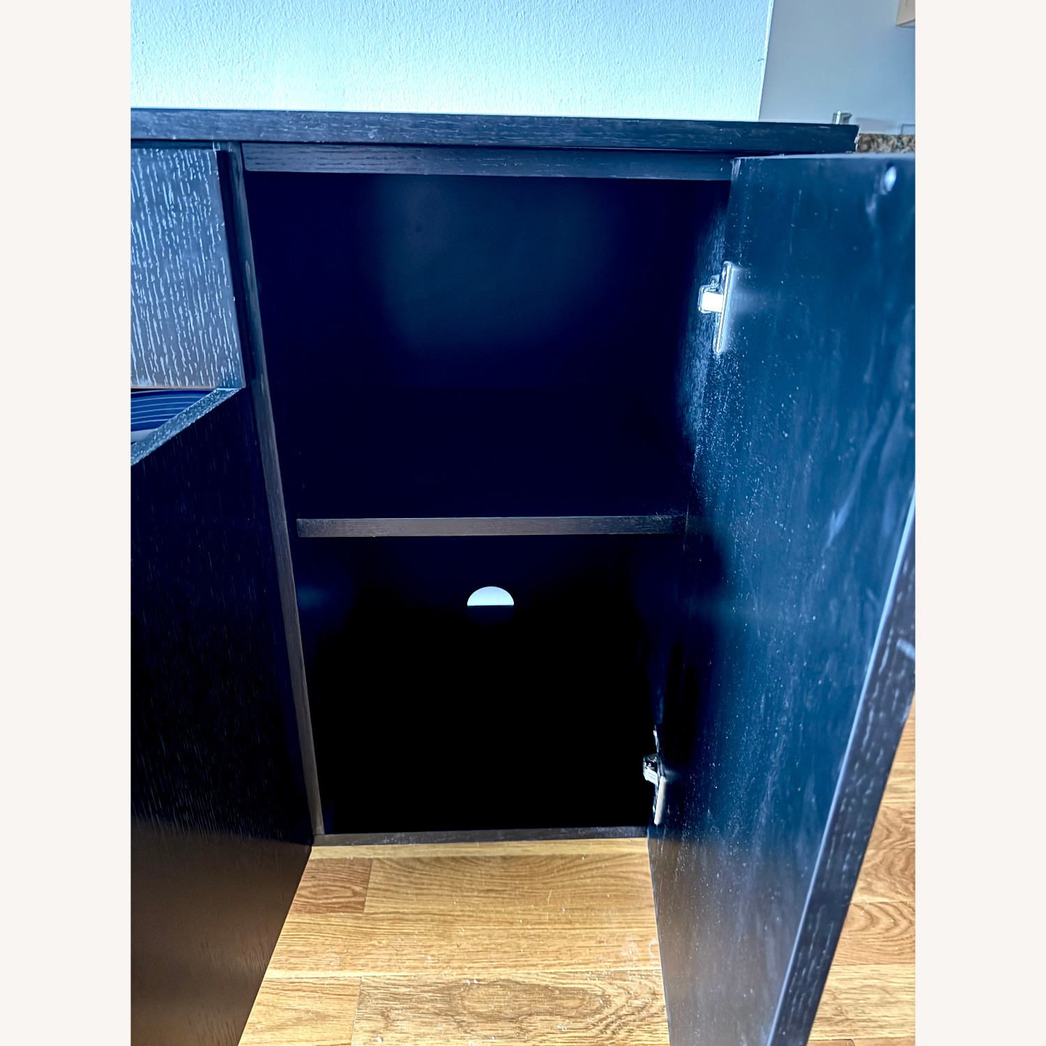 Crate & Barrel Triad Black Wood Sideboard - image-6