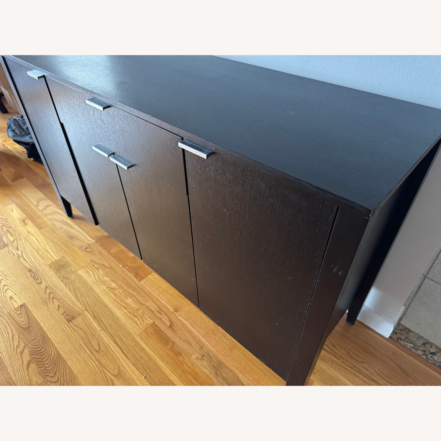 Crate & Barrel Triad Black Wood Sideboard - image-11