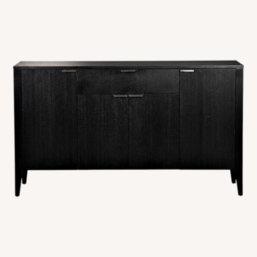 Used Crate & Barrel Triad Black Wood Sideboard for sale on AptDeco