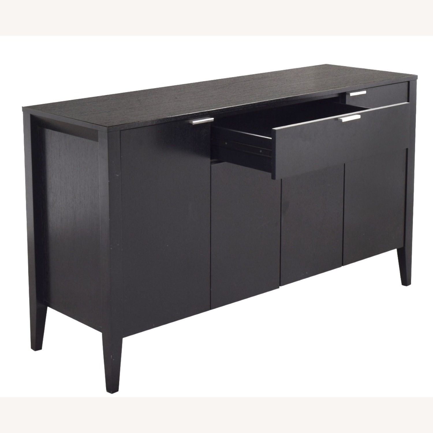 Crate & Barrel Triad Black Wood Sideboard - image-9