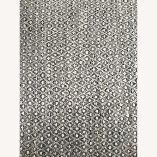 Used Restoration Hardware Floating Diamond Handwoven Rug - Blue for sale on AptDeco