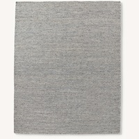 Restoration Hardware Floating Diamond Handwoven Rug - Blue