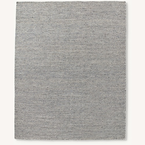Used Restoration Hardware Floating Diamond Handwoven Rug - Blue for sale on AptDeco
