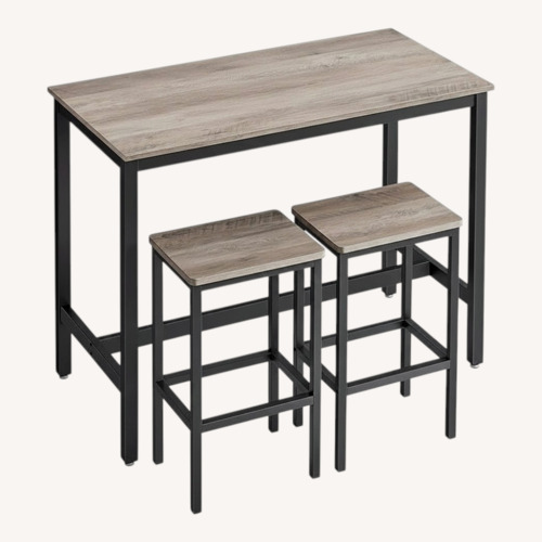 Used Dark Gray Wood Dining Table for sale on AptDeco