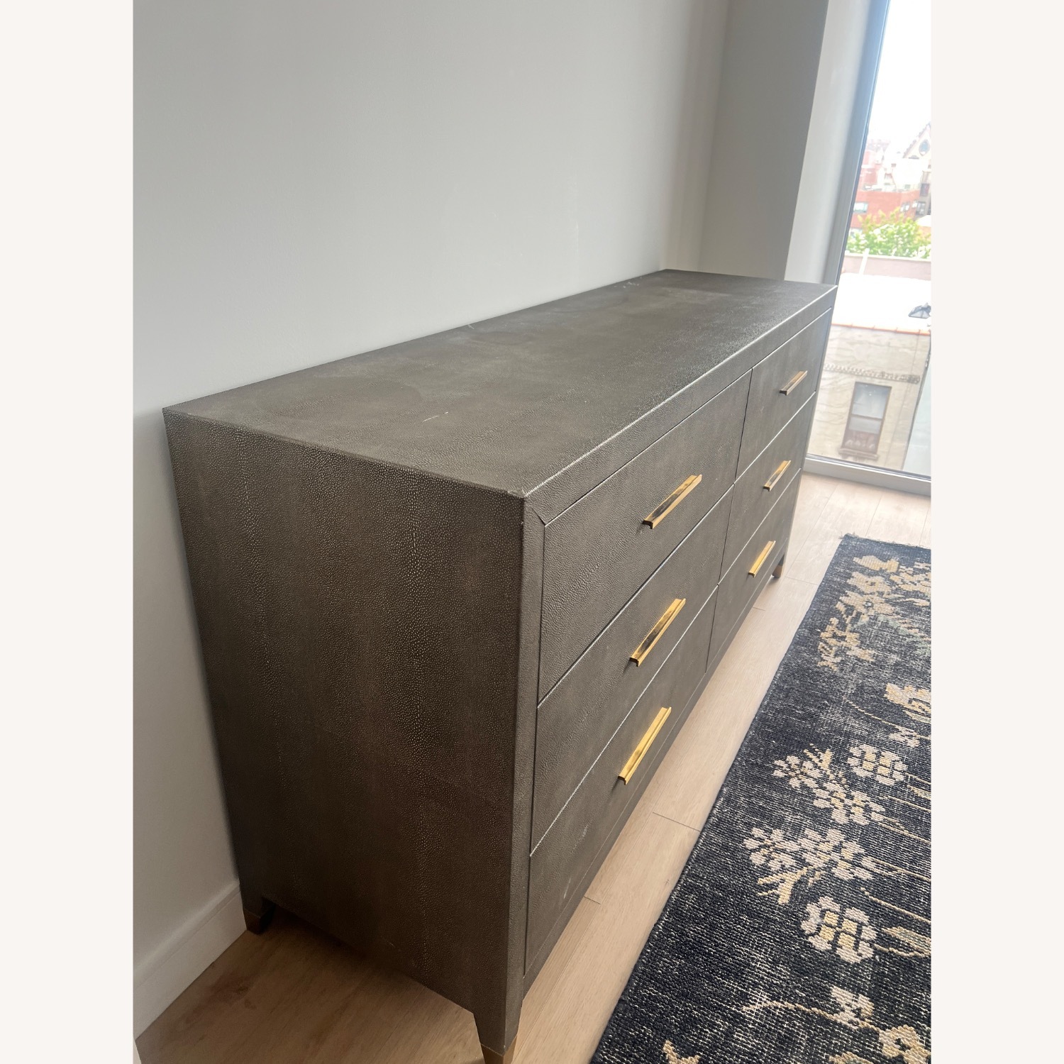 Restoration Hardware Leather Dresser - image-2