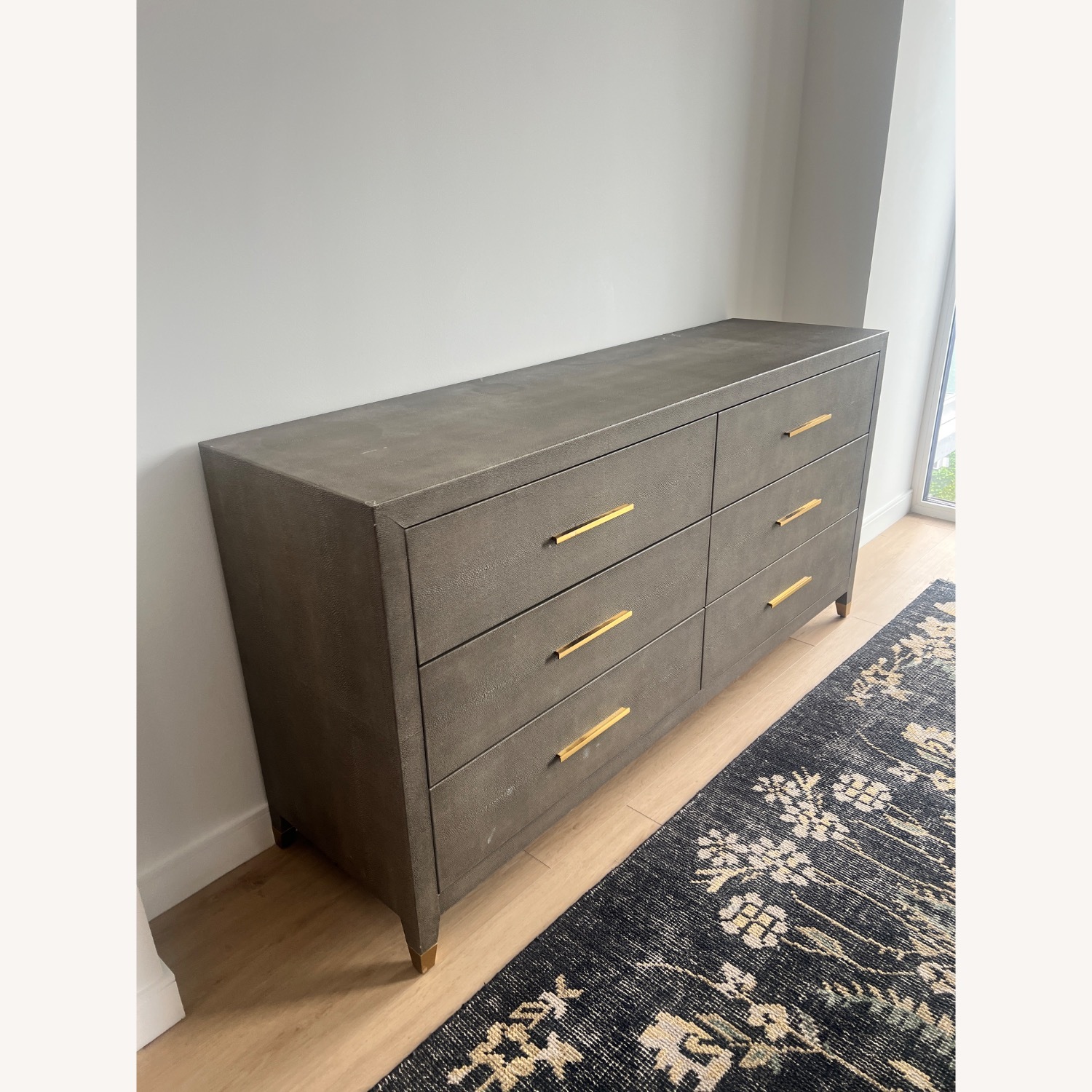 Restoration Hardware Leather Dresser - image-1