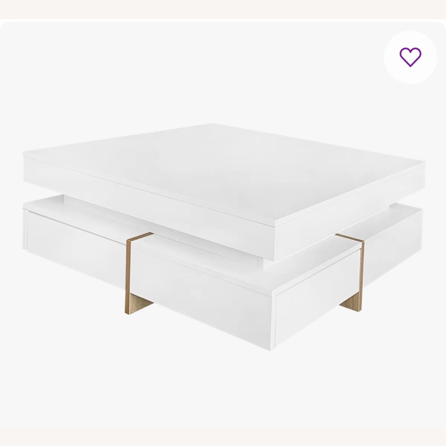 Mercers Furniture Nataka White Coffee Table - image-4
