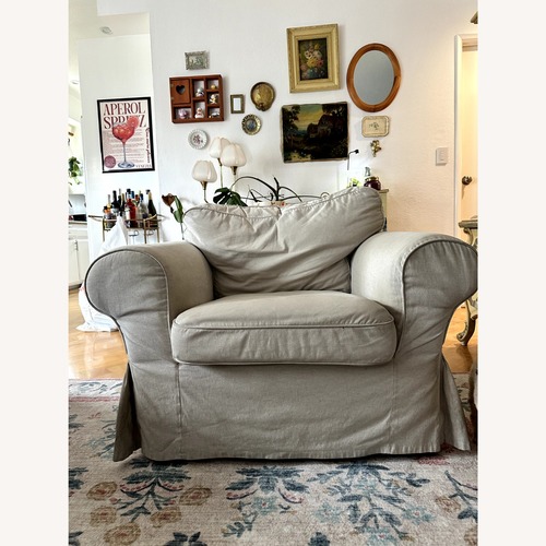Used IKEA Uppland Beige Uppland Armchair for sale on AptDeco