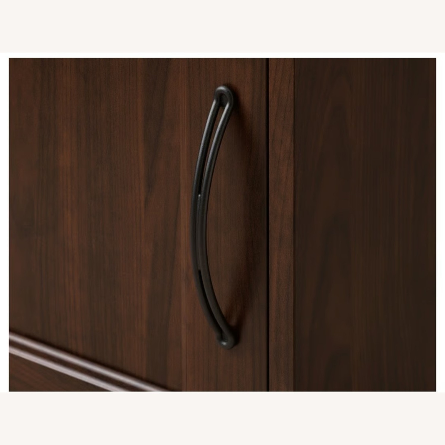 IKEA Songesand Dark Brown Wood Nightstand - image-3