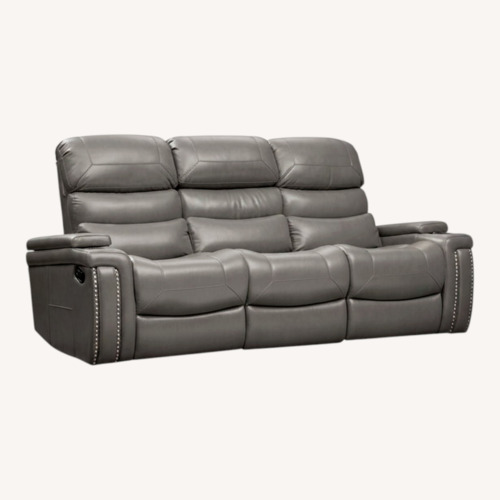 Used Bonaldo Dark Gray Leather 3+ Seater Sofa for sale on AptDeco