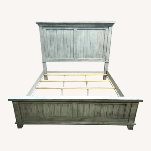 Used Liberty Furniture River Place Riverstone King Bed for sale on AptDeco