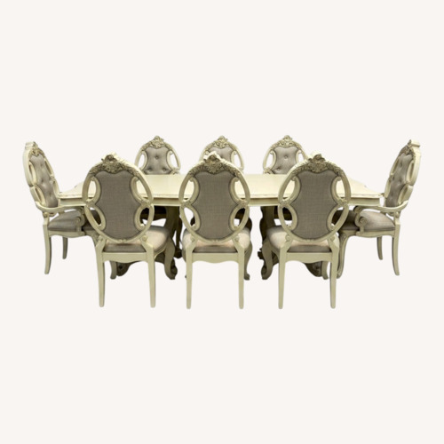Used Rosdorf Park Elamin Extendable Pedestal Dining Set for sale on AptDeco