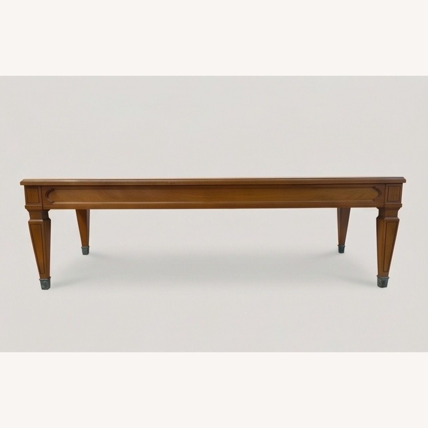 Vintage Coffee Table w/Diamond Wood Grain Top - image-1