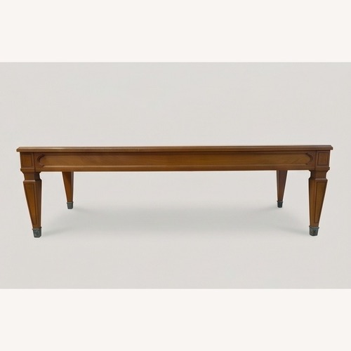 Used Vintage Coffee Table w/Diamond Wood Grain Top for sale on AptDeco