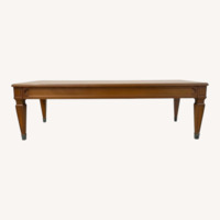Vintage Coffee Table w/Diamond Wood Grain Top
