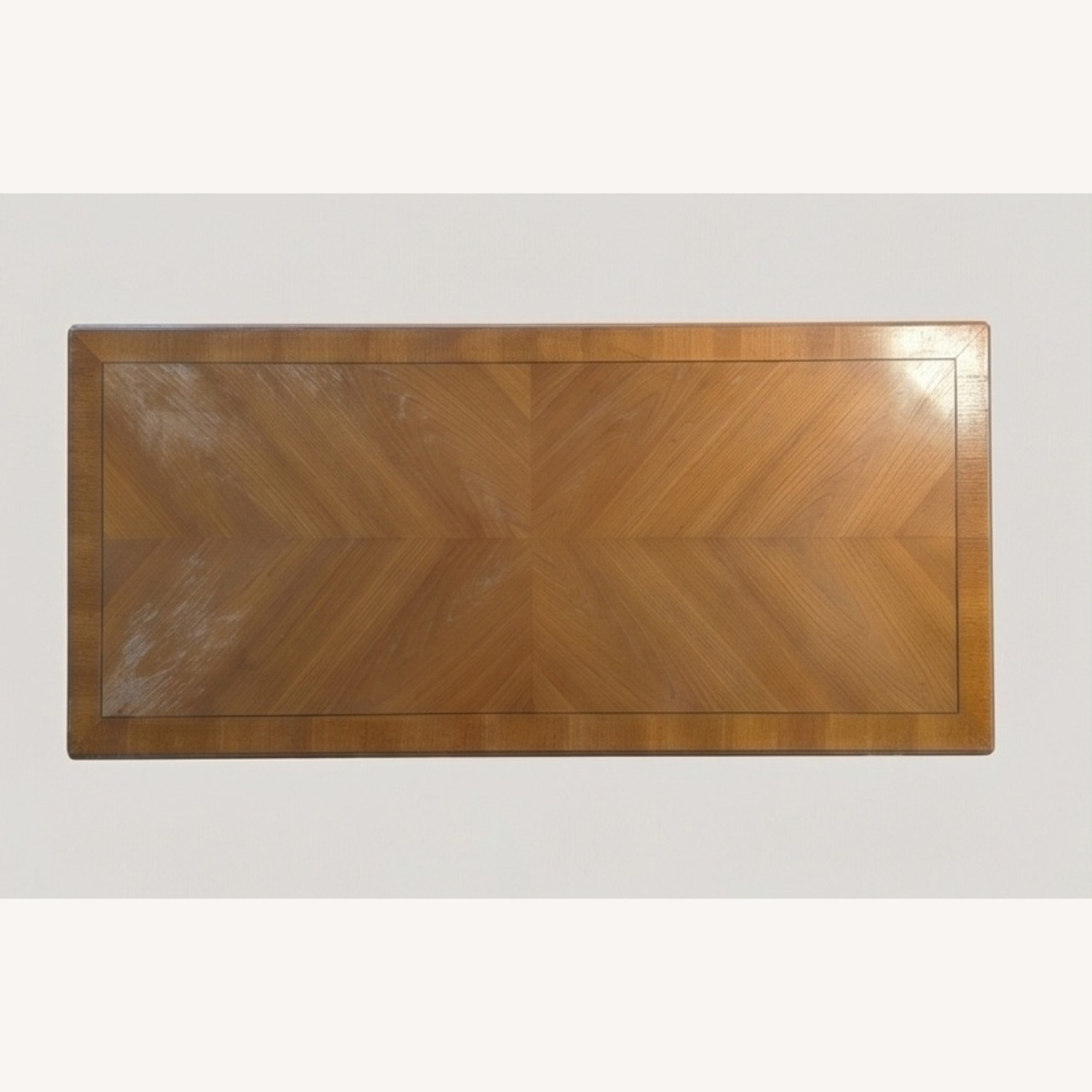 Vintage Coffee Table w/Diamond Wood Grain Top - image-4