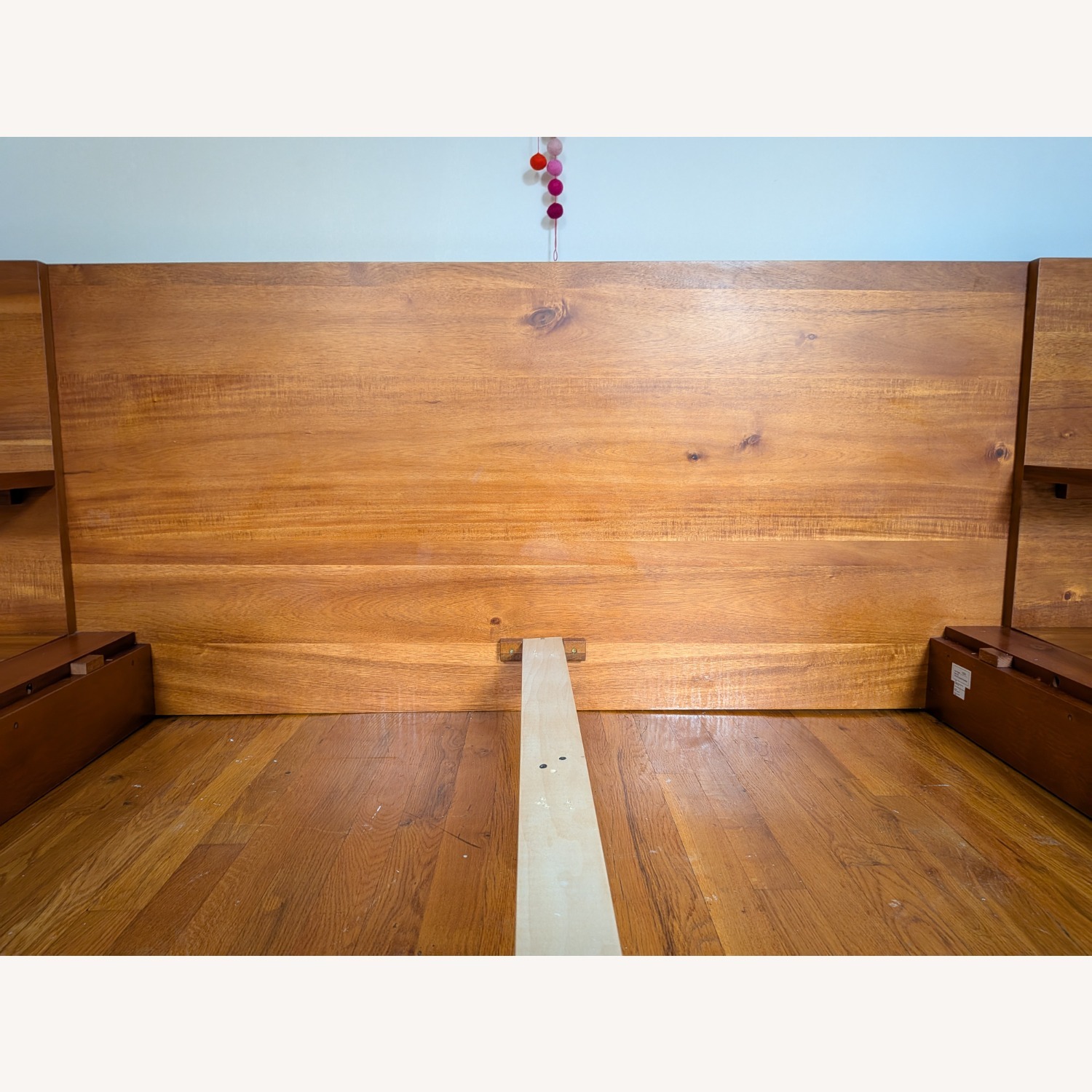 CB2 Andes Acacia Queen Bed Frame W Nightstands - image-7