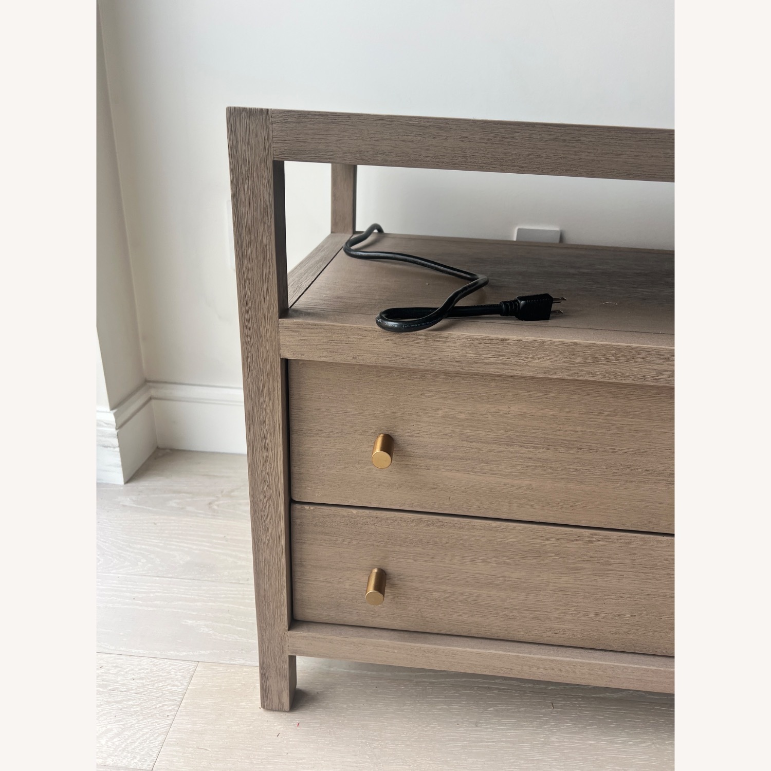 Crate & Barrel Keane Natural Wood Nightstand - image-5