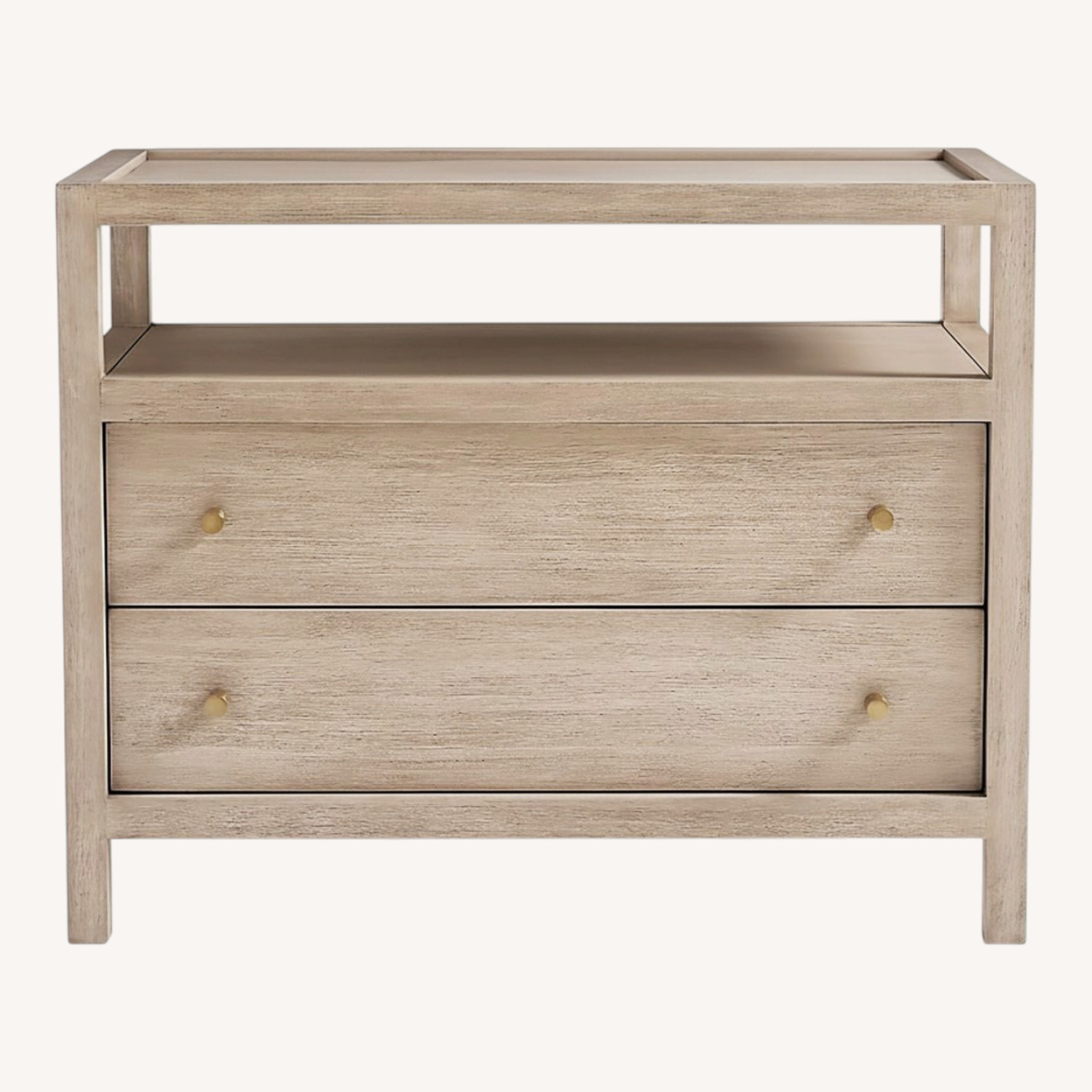Crate & Barrel Keane Natural Wood Nightstand - image-0